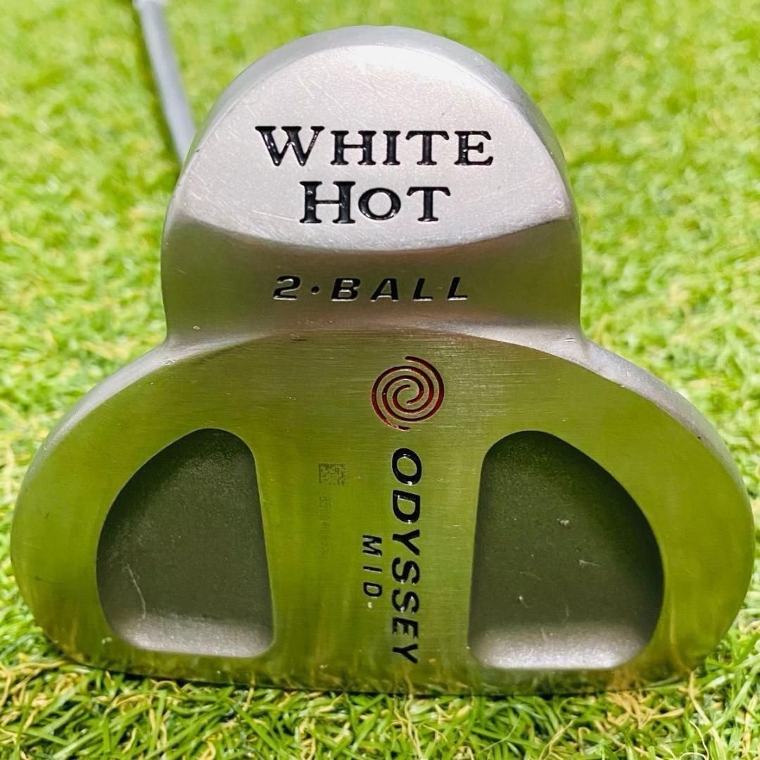 【良品】オデッセイ ホワイトホット 2-BALL ロングパター 39インチ オデッセイ ホワイトホット 2-BALL LONG パター 長尺 約39インチ