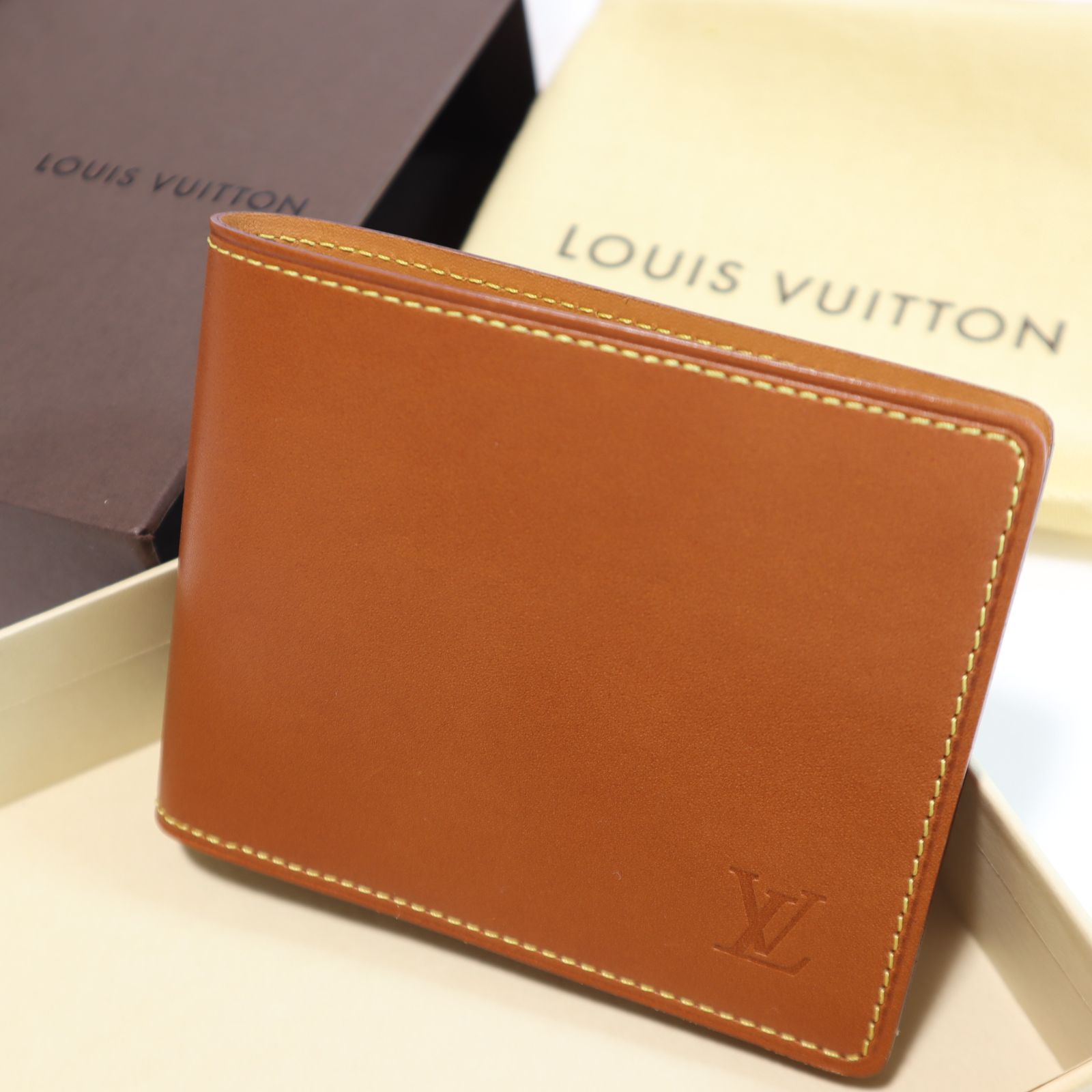 Louis vuitton ポルト ビエ・6 カルトクレディ 二つ折り 札入れ 二 