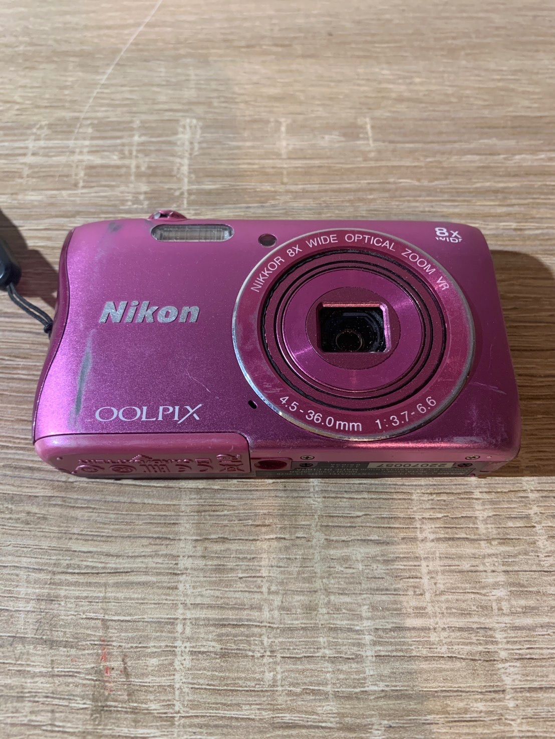 5715 Nikon COOLPIX S3700 ピンク デジカメ 動作 済み