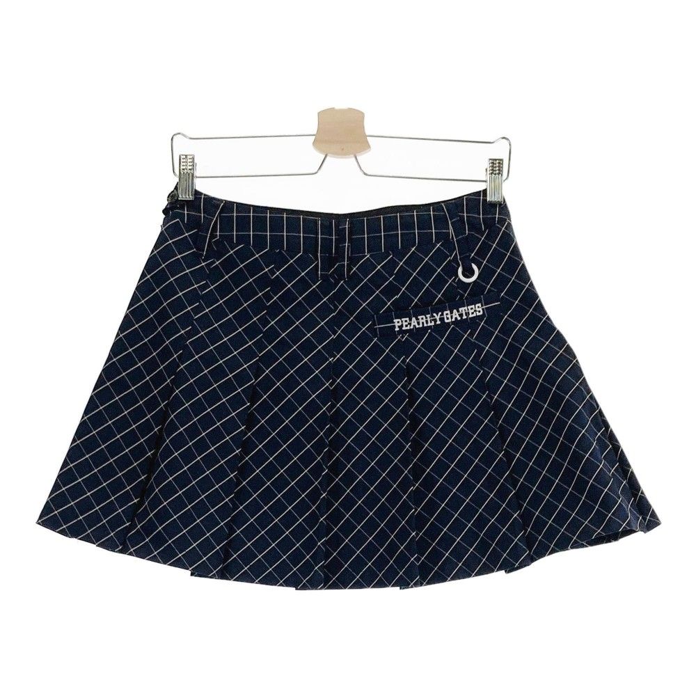 パーリーゲイツ　 ネイビー　ミニスカート サイズ1 PEARLY GATES パーリーゲイツ ストレッチスカート ネイビー系