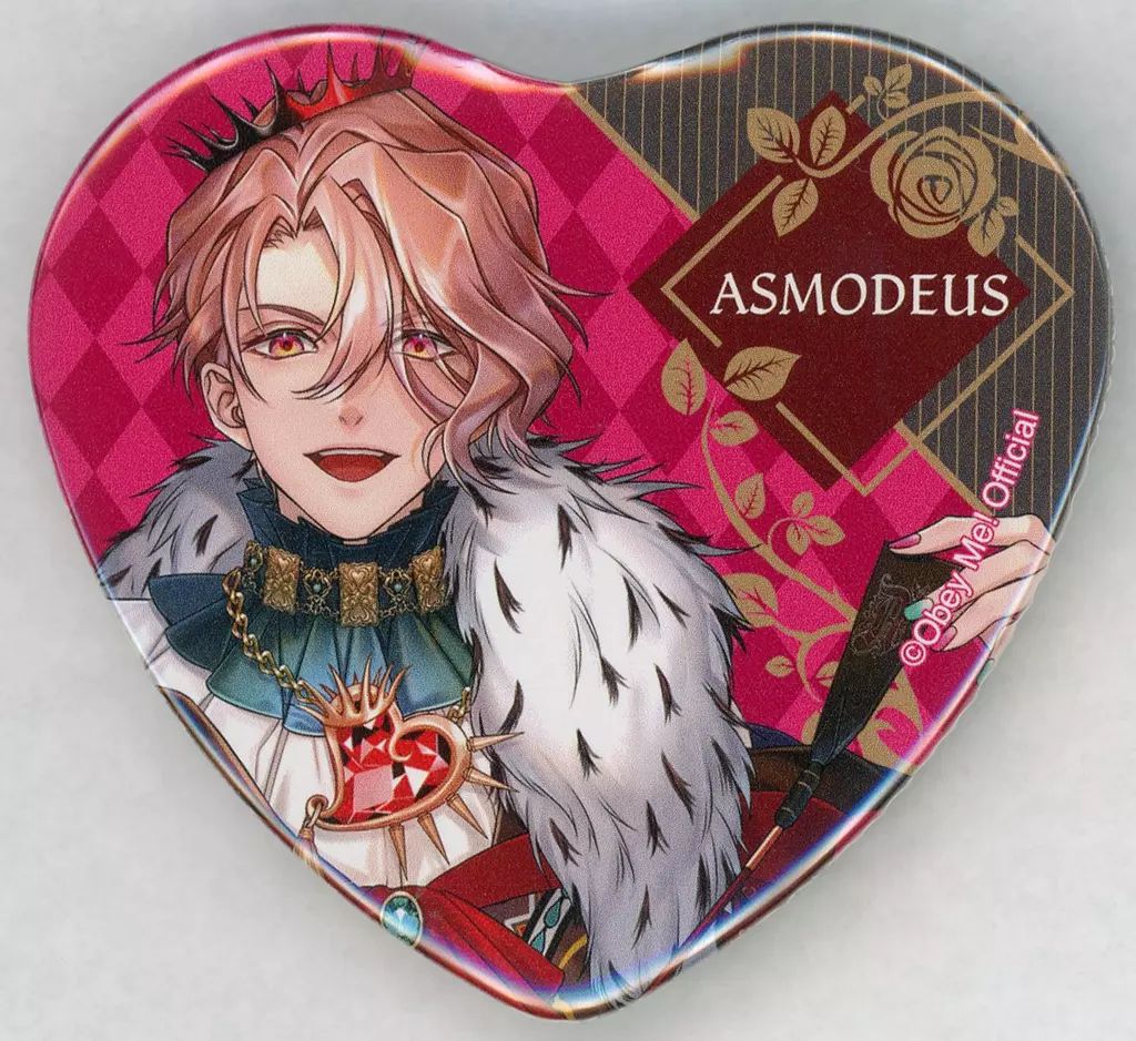 中古】バッジ・ピンズ アスモデウス ハート缶バッジ 「DMMスクラッチ