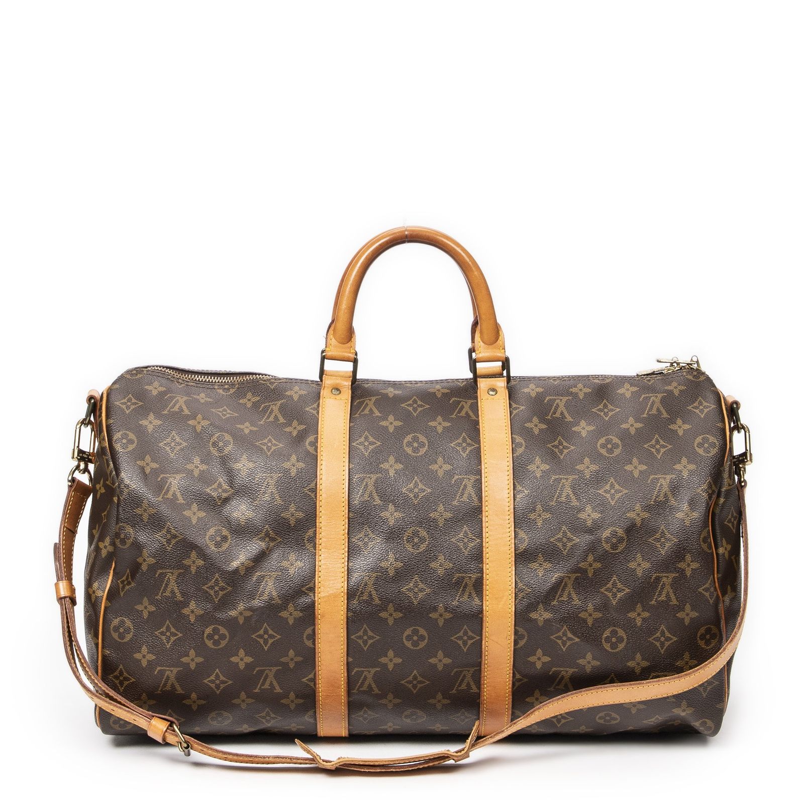 バンドリエール茶色モノグラムキャンバスAB