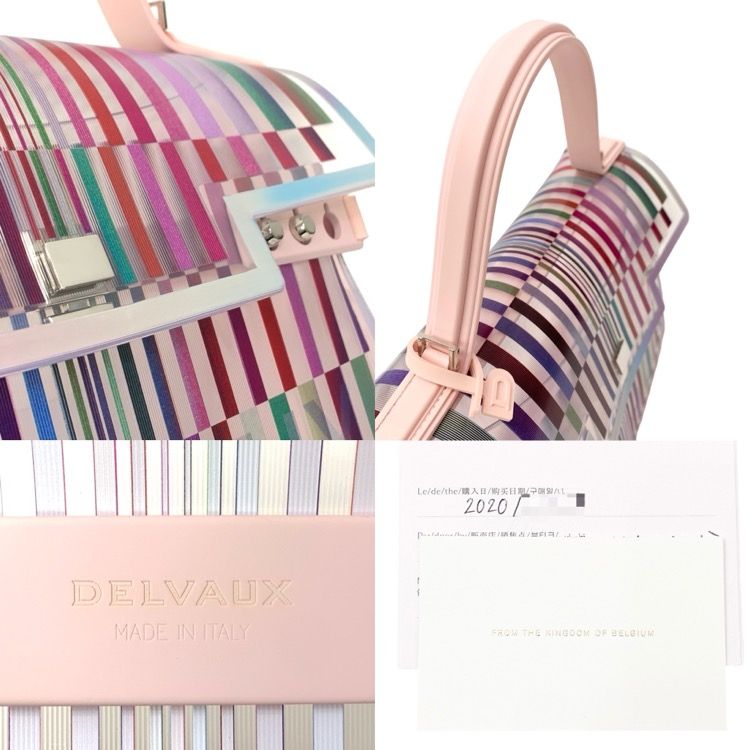 DELVAUX デルヴォー タンペートGM アイキャッチャー PVC×ラバー 限定 マルチカラー ピンク AA0312ACQ050WPA - メルカリ