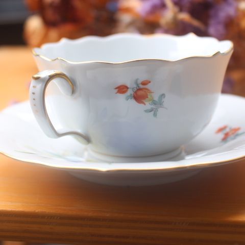 マイセン Meissen ベーシックフラワー 2つ花 カップ ソーサー 1級品 極美品 エキスパート藤沢辻堂店 洋食器 - メルカリ