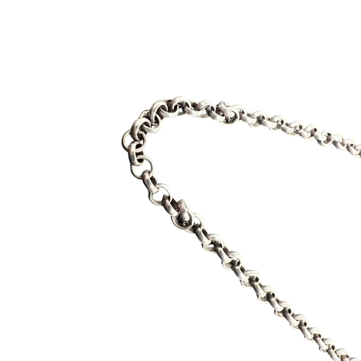 CHROME HEARTS クロムハーツ ロールチェーン ネックレス シルバー 925 インボイスあり Aランク 鑑定済 クロムアクセ