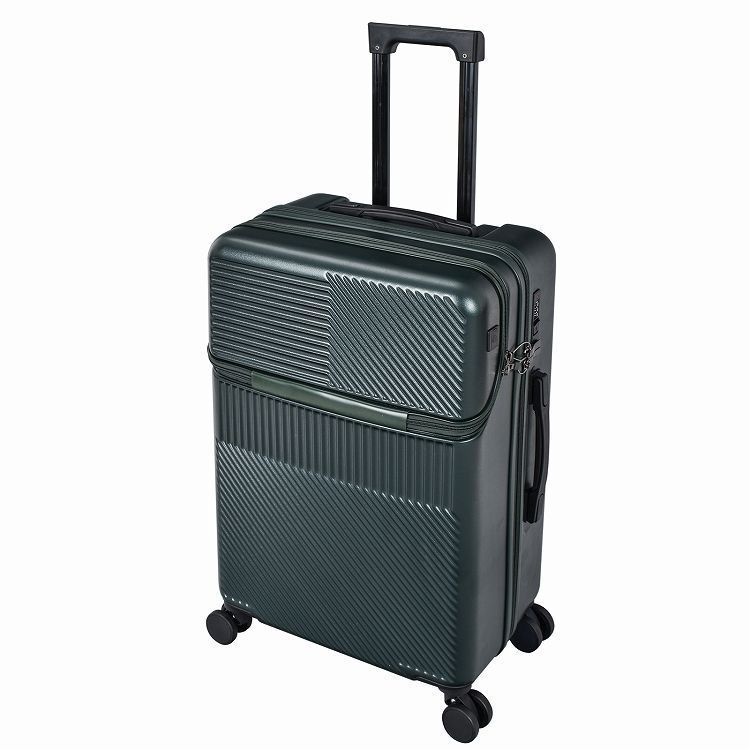 スーツケース　旅行　キャリーケース スーツケース 前開き 60L 3泊?5泊 中サイズ 軽量 ハードケース