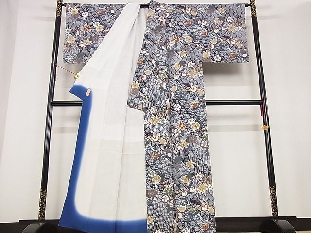 平和屋着物□上質な小紋 枝花文 金彩 着丈160cm 裄丈66cm 正絹 逸品 未使用 A-bw3170 - メルカリ