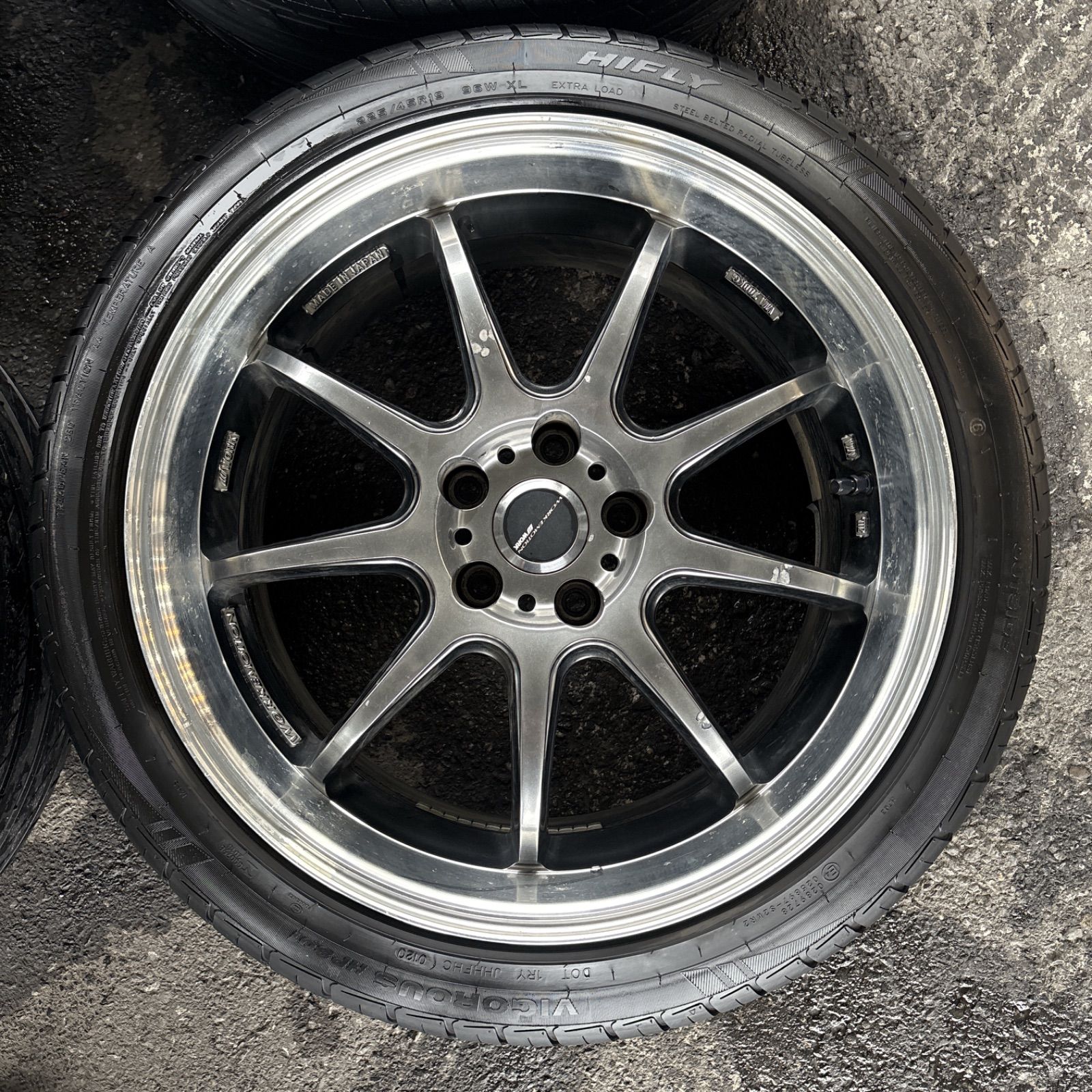 最終値下げ 送料無料 ワーク エモーション WORK EMOTION D9R 225/45r19 