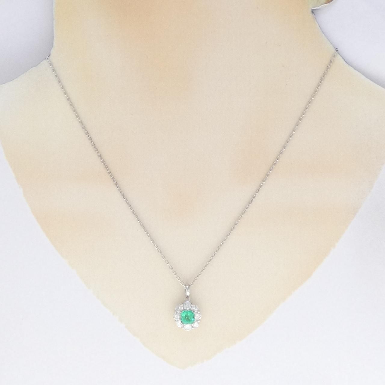 PT900/PT850 エメラルド ネックレス 0.69CT - メルカリ