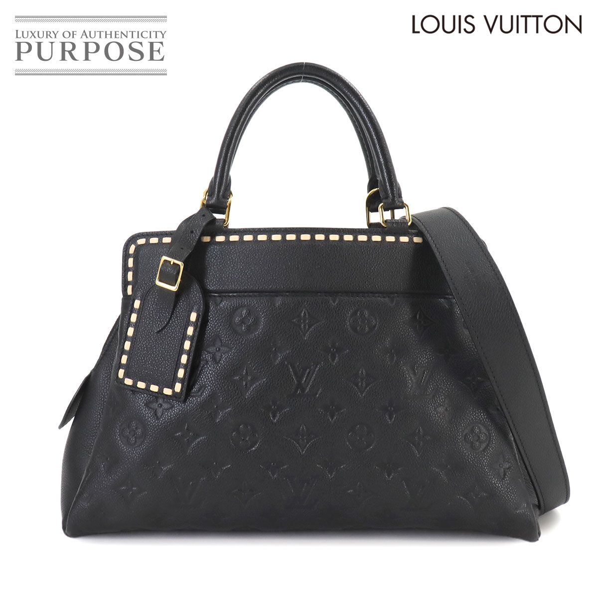 新品同様 ルイ ヴィトン LOUIS VUITTON モノグラム アンプラント ヴォージュ MM 2way ハンド ショルダー バッグノワール  M41491 90234574 - メルカリ