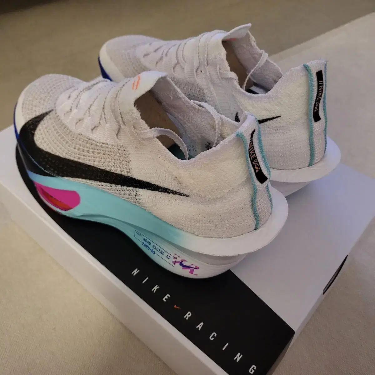 NIKE アルファフライ3 White Hyper turquoise