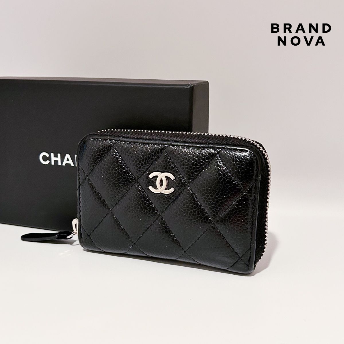 【新品】CHANEL クラシック パース キャビアスキン CHANEL シャネル クラシック ジップ コインパース ブランドオフ