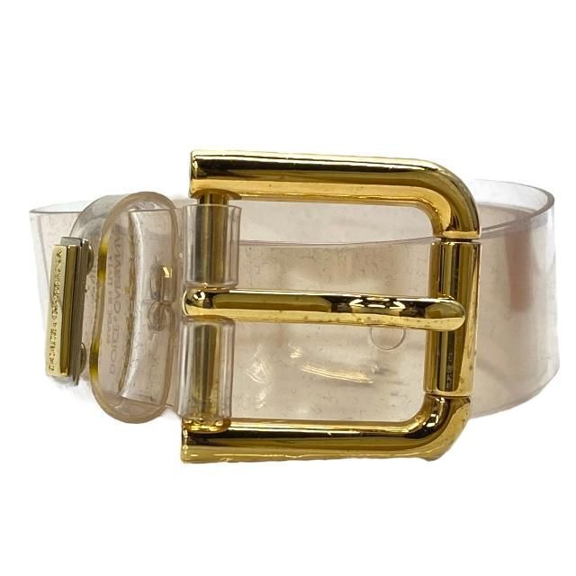 DOLCE&GABBANA マルチカラークリスタルゴールド装飾ベルト ドルガバ