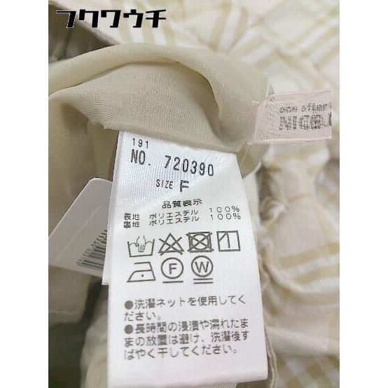◇ one after another NICE CLAUP チェック オフショル風 半袖