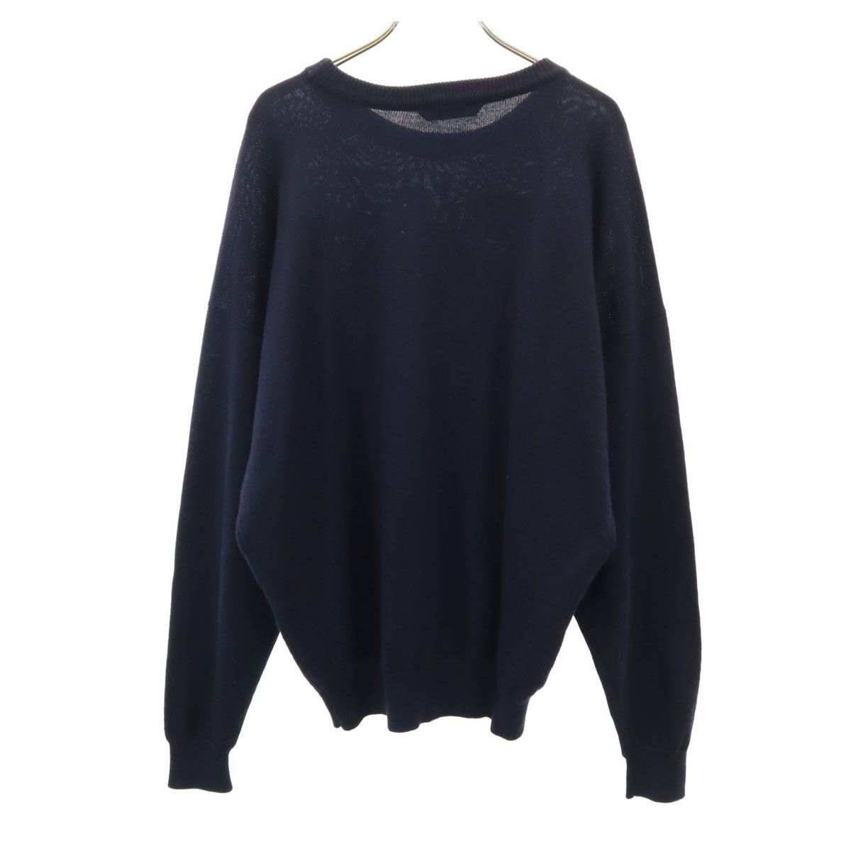 90S★クリスチャンディオール ムッシュ クルーネックデザインニット サイズL Christian Dior MONSIEUR SPORTS クリスチャンディオール