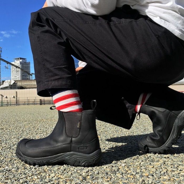 残り1点‼️KEENキーン○靴 アンカレッジブーツ サイドゴア 防水 本革