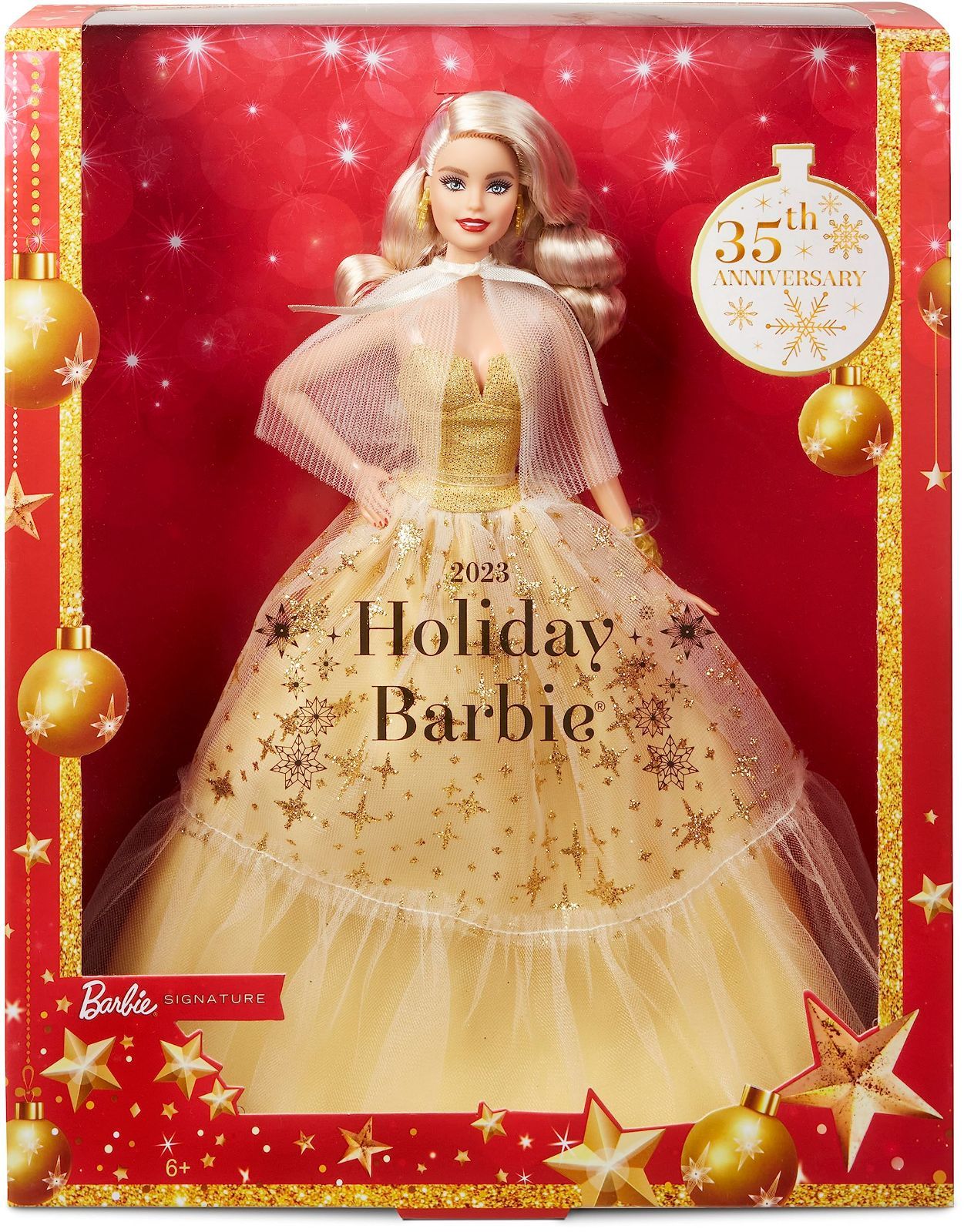 在庫 Barbie Holiday Doll Seasonal Collector Gift Barbie Signature G en 2025 Gown and Displayable Packaging Blond Hair