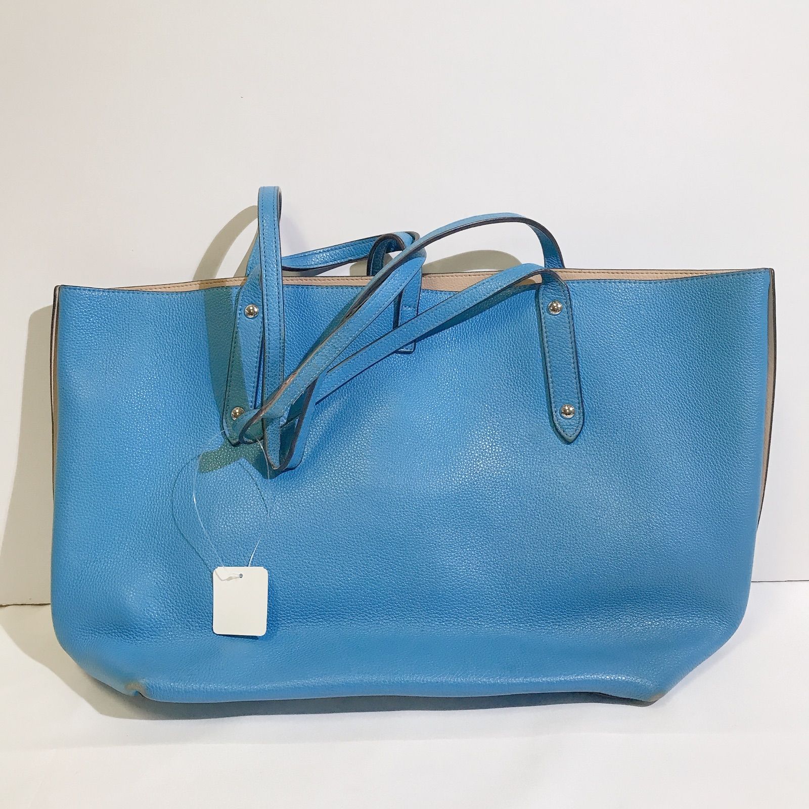 COACH コーチ ターコイズ レザートートバッグ（希少色/未使用級/大容量 