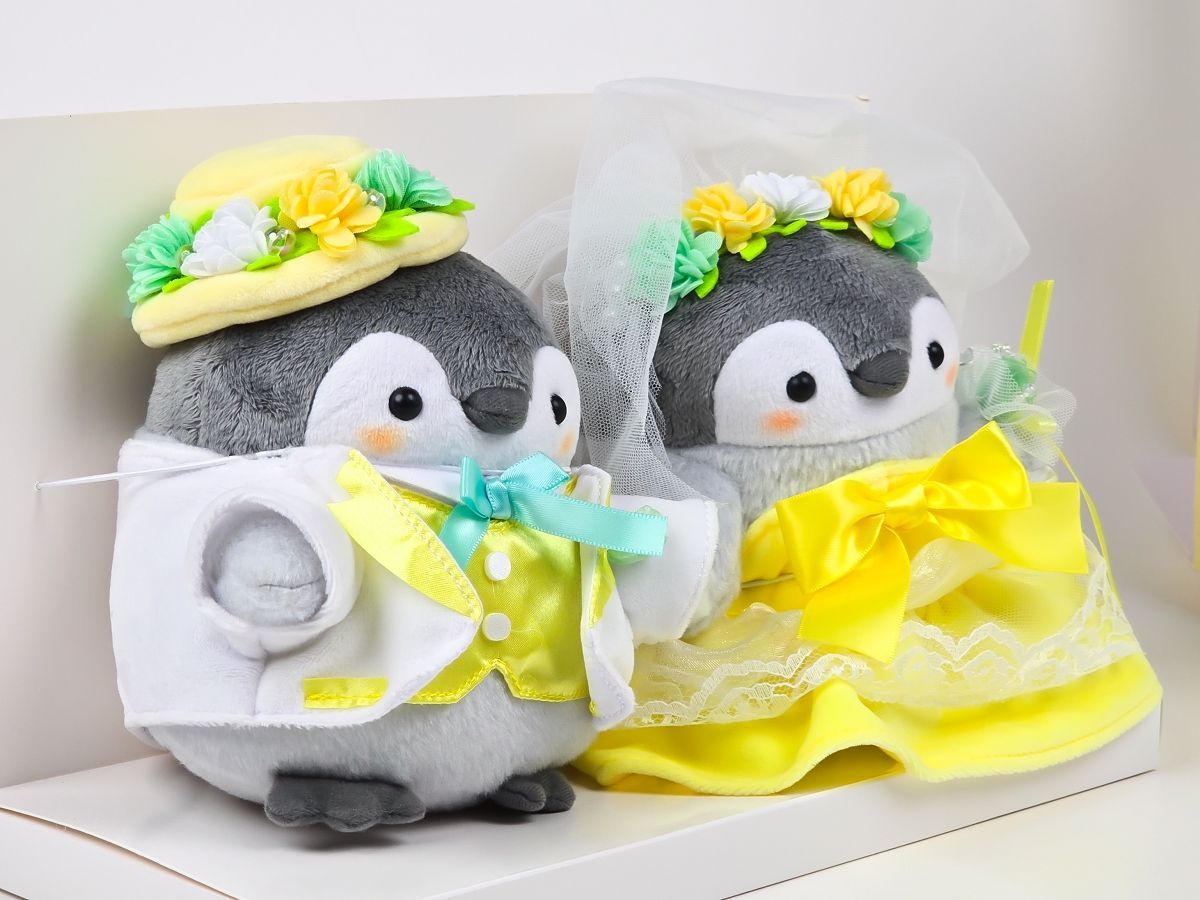 コウペンちゃん 新郎さん・新婦さんになっちゃったぬいぐるみ(ぽわぽわ