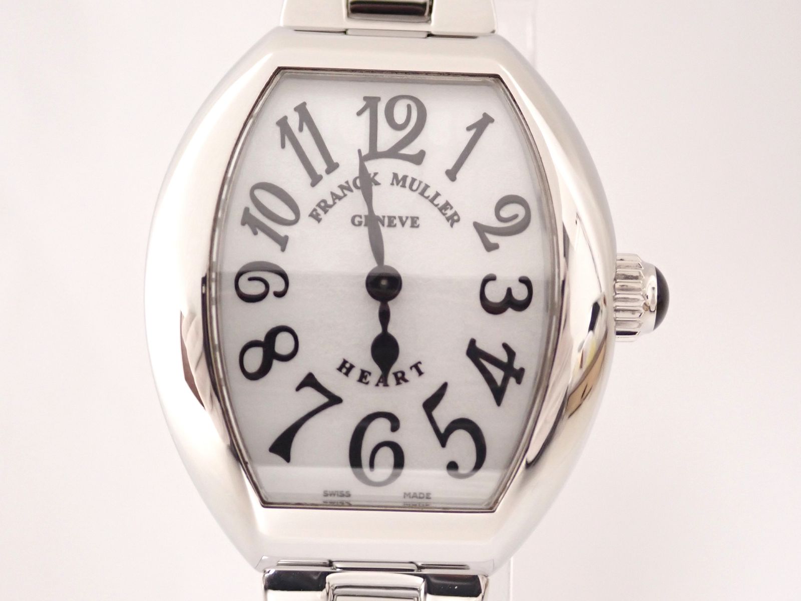 新品仕上げ済 FRANCK MULLER(フランクミュラー) ウォッチ ハートトゥハート 5002SQZV シェル クォーツ 腕時計 QZ SS