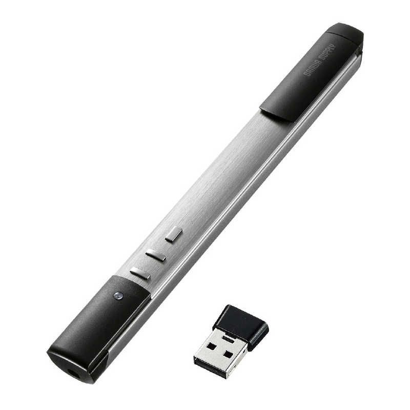 ♥ 未開梱 サンワサプライ 2.4G-Bluetoothグリーンパワーポインター LP-RFG112S