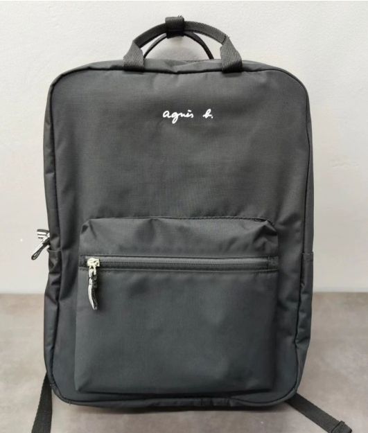 未使用に近い　agnes b リュック　通勤　通学　収納力　ブラック　黒 wf-6x67-4d0a-03.jpg
