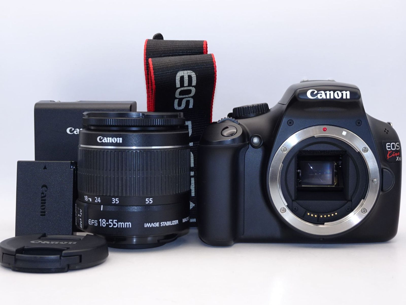 キヤノン Canon EOS Kiss X50 レンズキット EF-S18-55mm F3.5-5.6 IS