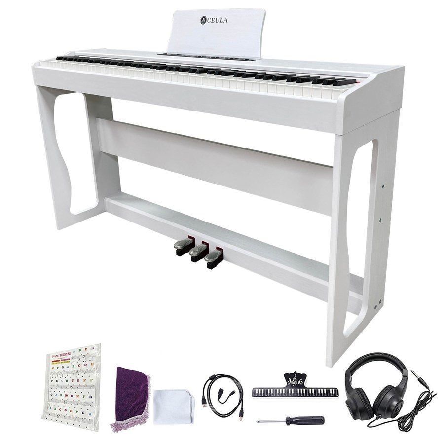 100％本物 電子ピアノ 88鍵 MIDI Bluetooth機能 3本ペダル 1236