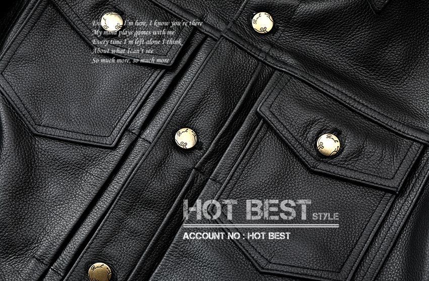 上質 メンズ レザー ジャケット カウハイド 牛革 50年代 サードタイプ