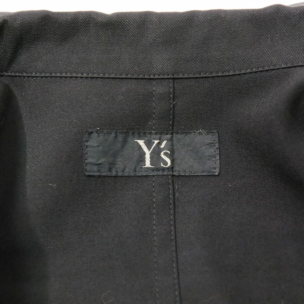 美品 80’S Y's Yohji Yamamoto ワイズ ヨウジヤマモト ヴィンテージ ウエストギャザー ブラウス シャツ ブラック レディース 古着 中古 Y's - 美品 80'S Y's Yohji Yamamoto ワイズ ヨウジヤマモト