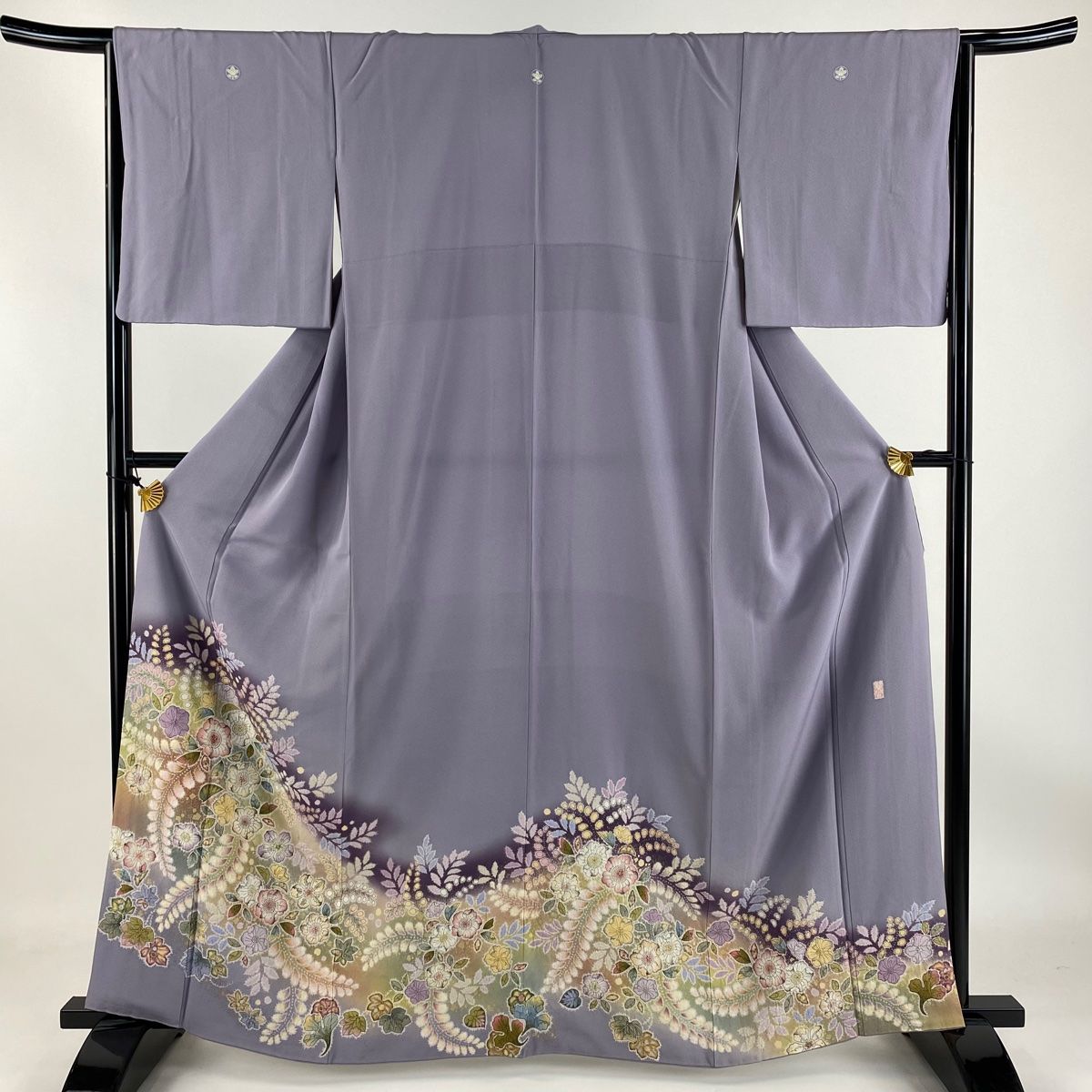 色留袖 身丈162.5cm 裄丈65cm M 袷 翠山工房 やまと 落款 辻が花