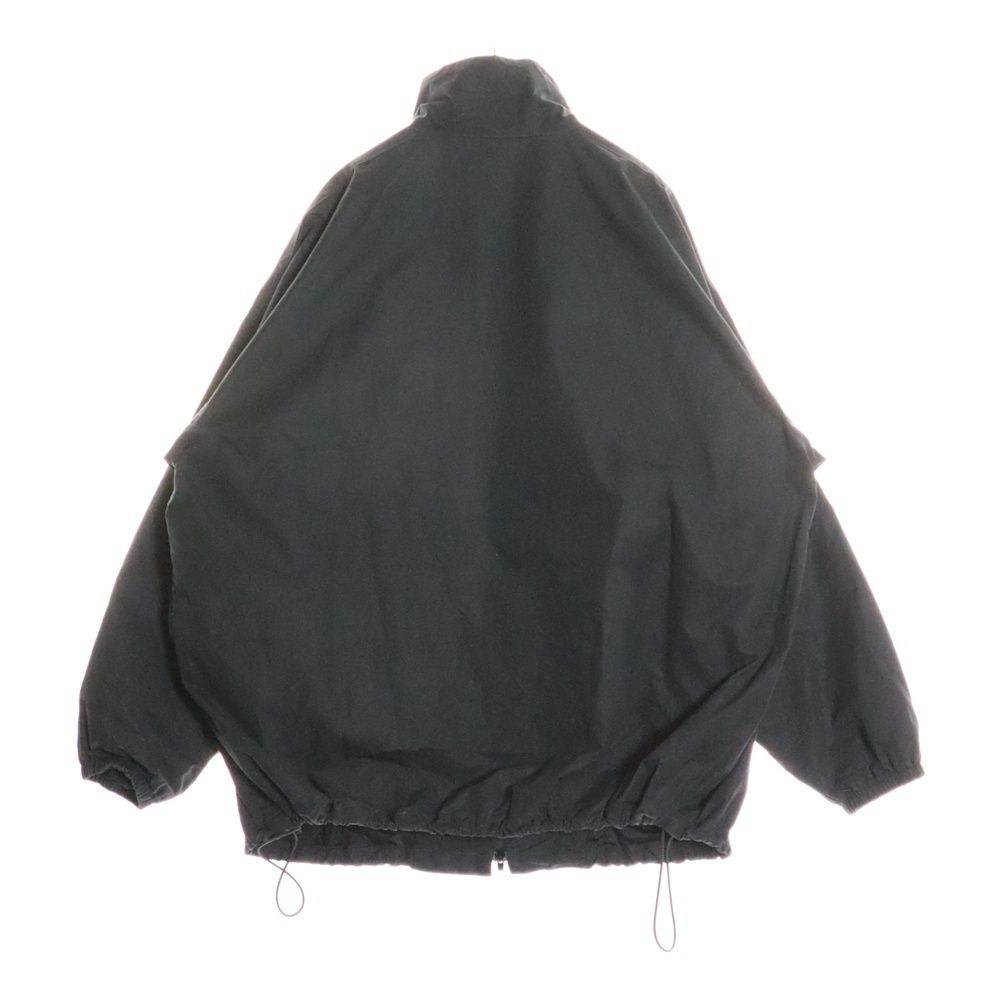 BALENCIAGA バレンシアガ 22AW フロントロゴプリント ポプリンシャツブルゾン トラックジャケット ブラック グリーン 725302 TNM14