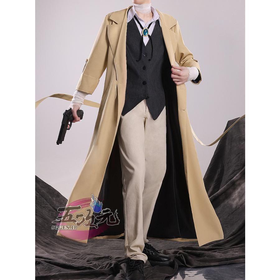 【４月まで】太宰治コスプレ衣装＋包帯＋ウィッグ 三分妄想 文豪ストレイドッグス コスプレ 太宰治 衣装 ※ウィッグ