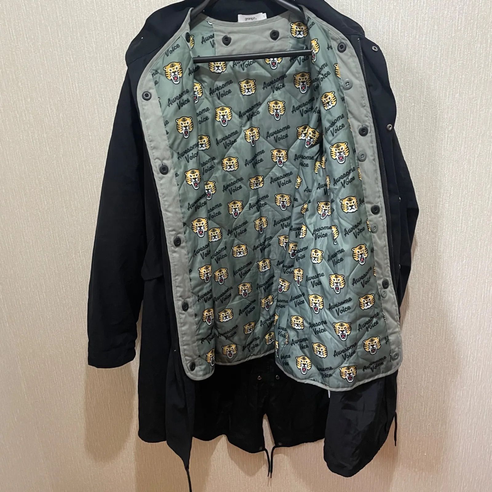 大きいサイズ】グラニフ モッズコート オーサムタイガー ユニ