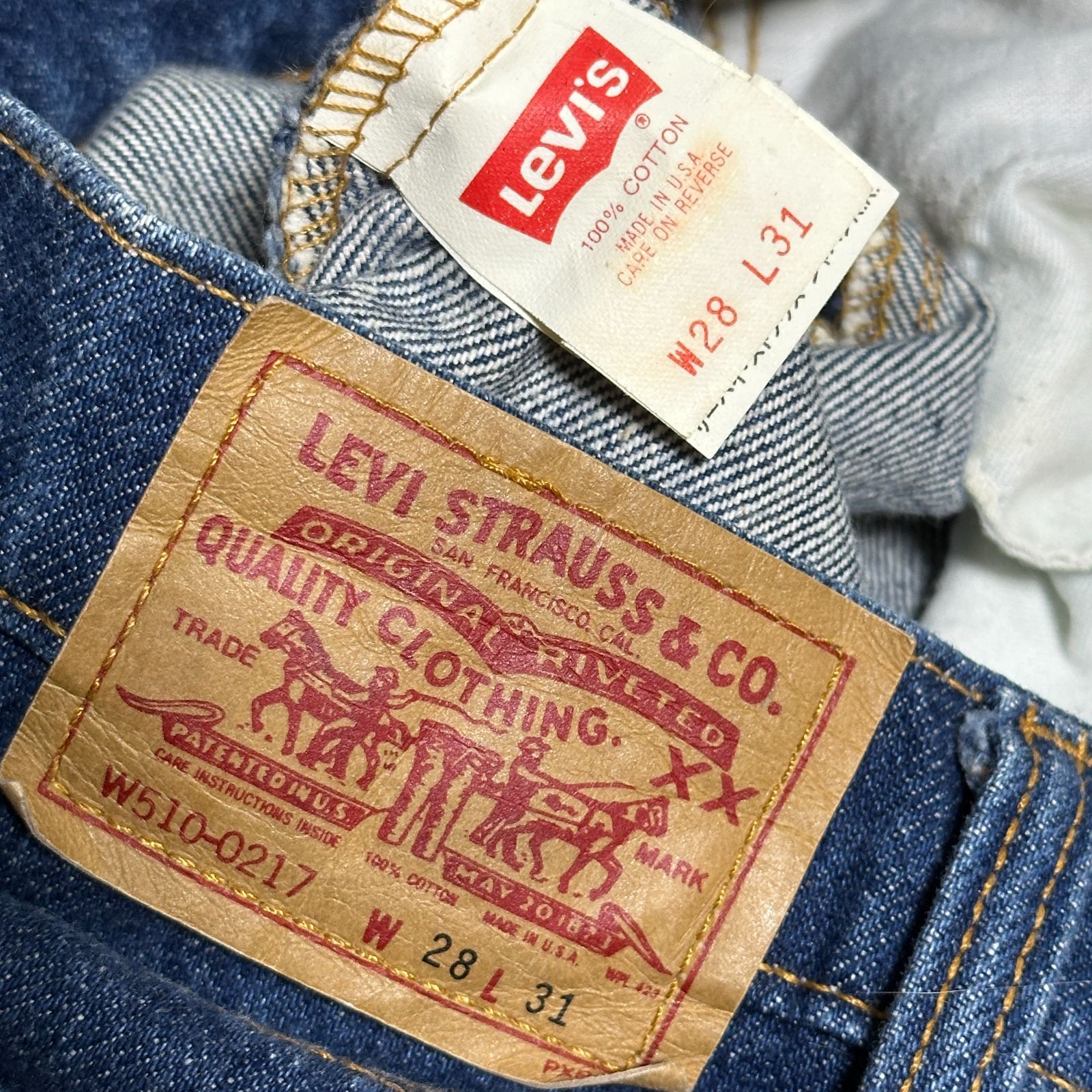 ☆美品☆LEVI'S W510-0217☆ 米国製☆ ハイウエストテーパード☆ ☆美品☆LEVI'S W510-0217☆ 米国製☆ ハイウエストテーパード