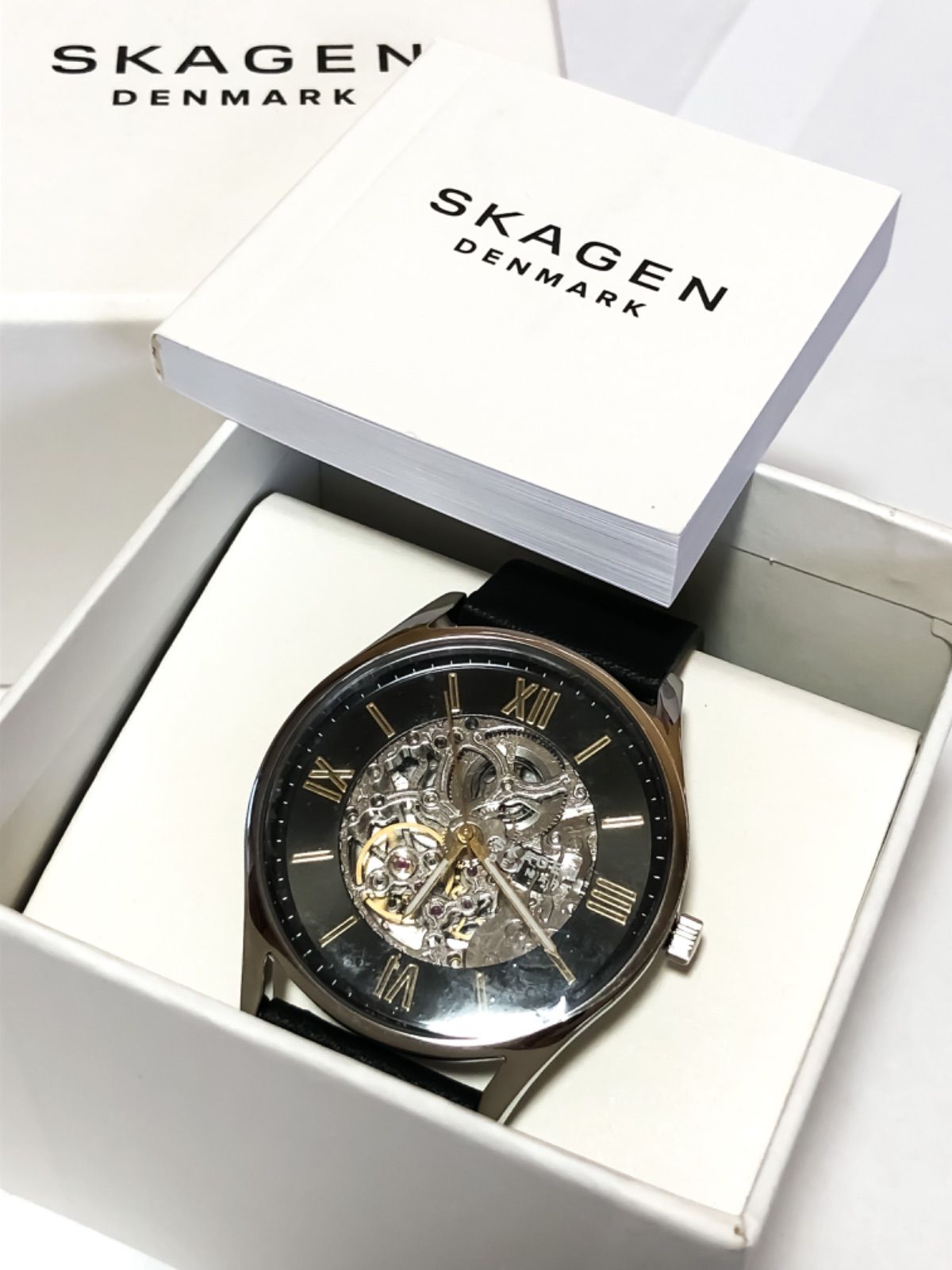 Skagen スカーゲン SKW6735 腕時計 自動巻き スケルトン 箱付き - メルカリ