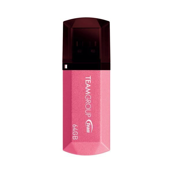 （まとめ）TEAM USB2.0キャップ式USB 64GB TC15364GK01