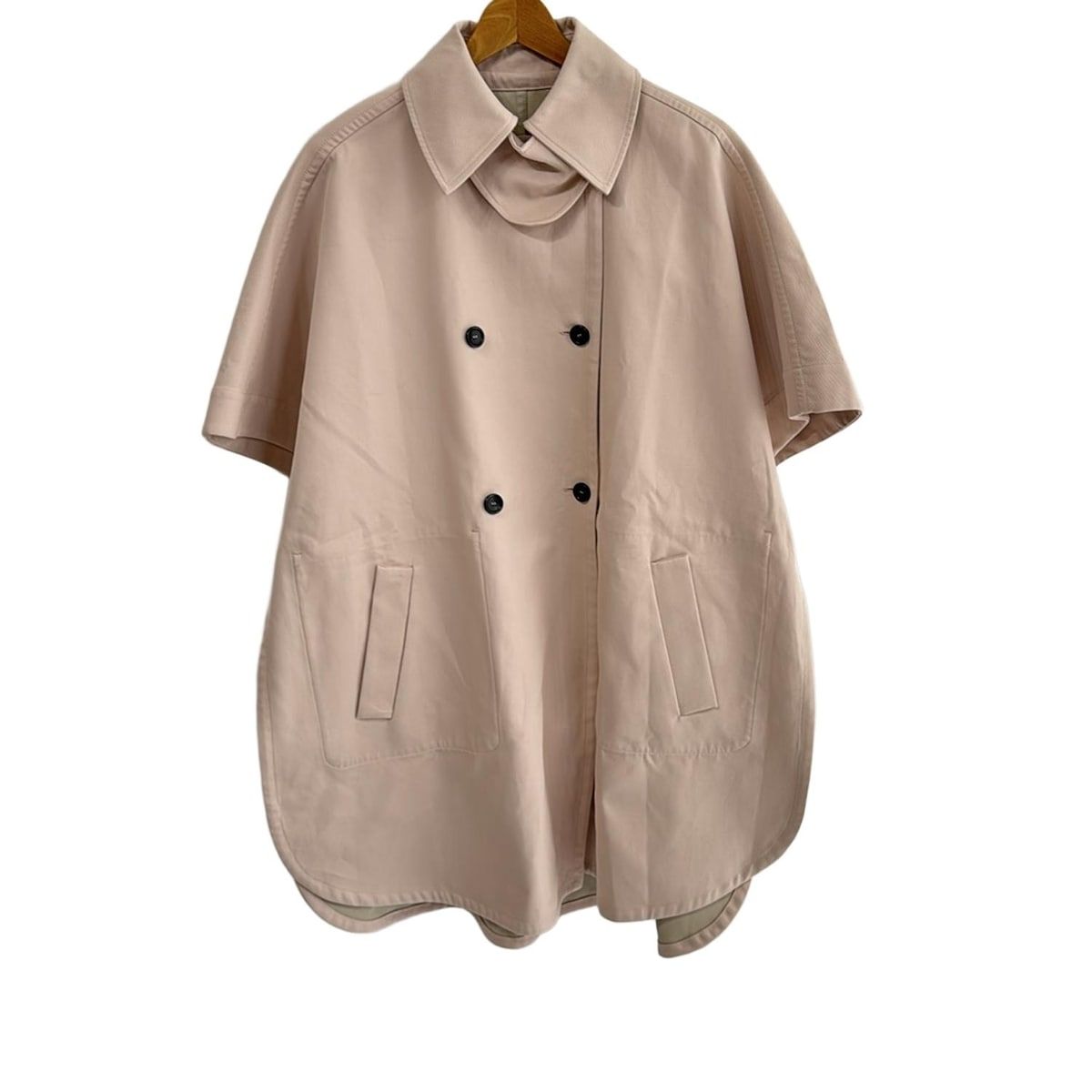 Max Mara マックスマーラ ポンチョ レディース - 473104266 ライトピンク×ベージュ リバーシブル|春|秋