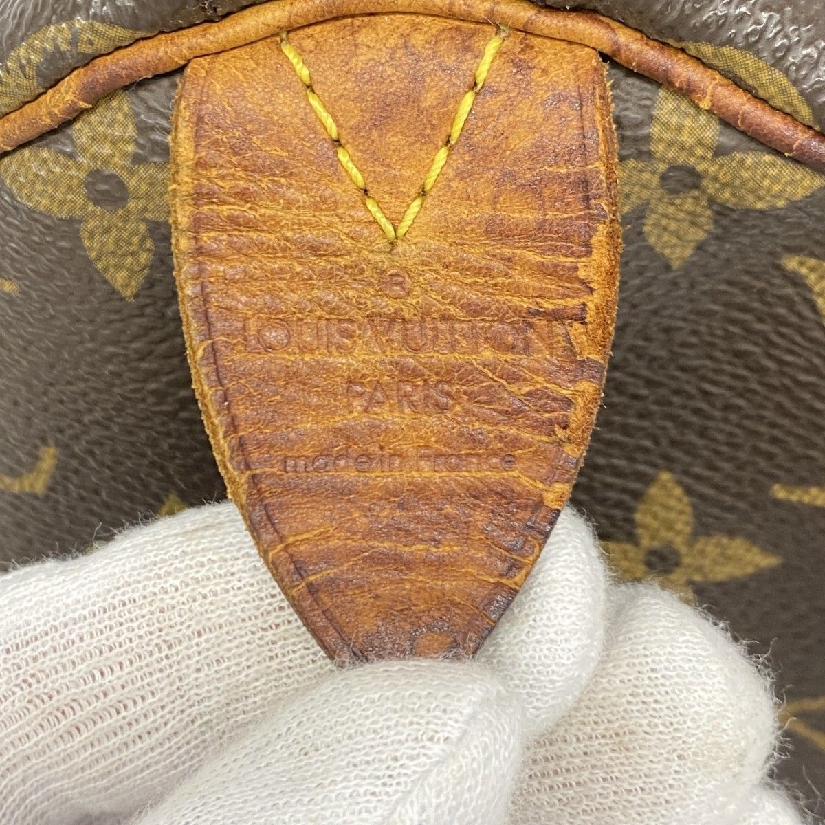 良品 ルイヴィトン モノグラム スピーディ ハンドバッグ ボストン ブラウン LOUIS VUITTON オールドスピーディ30モノグラムボストン
