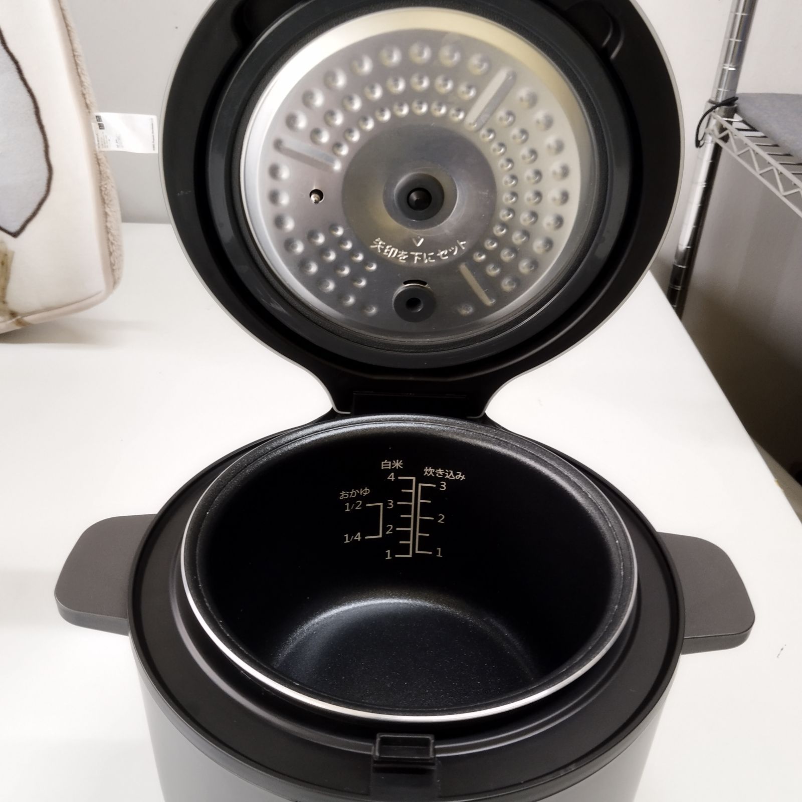 mononics 炊飯器 19031 マイコン炊飯器 MONONICS MN-RC12-BK 2020