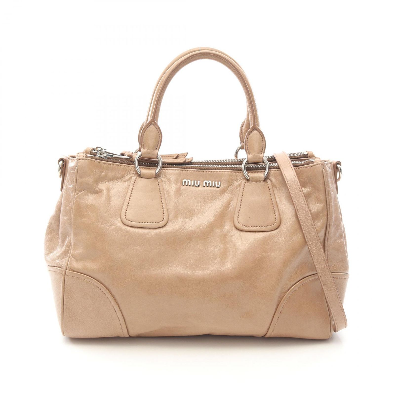 ミュウ ミュウ Miu Miu ハンドバッグ VITELLO SHINE 5BA091