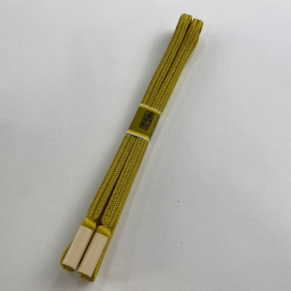 帯締め 無形文化財 有職組紐 道明 からし色 正絹 和装小物