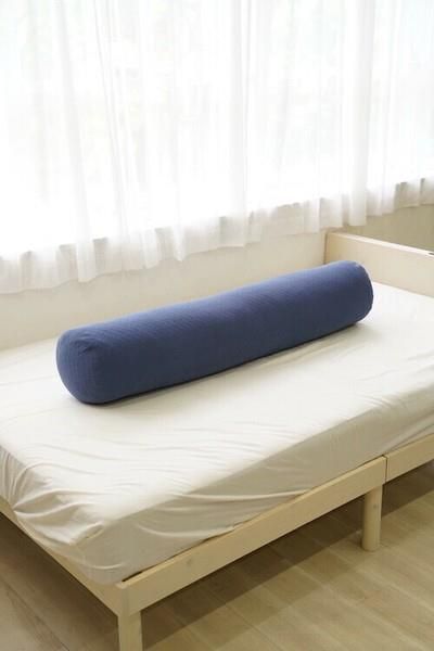 枕 マシュマロここちの抱き枕 grandeStyle カバー付 枕 横向き寝 大きい 快眠 ネイビー