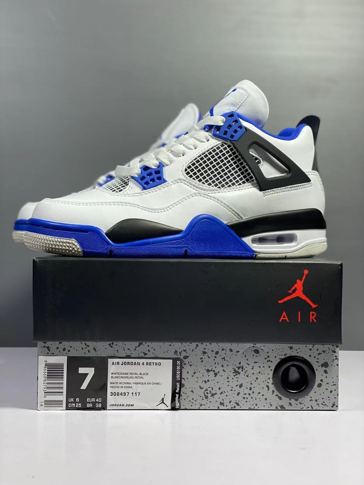 NIKE AIR JORDAN 4 RETRO MOTORSPORTS  （308497-117）