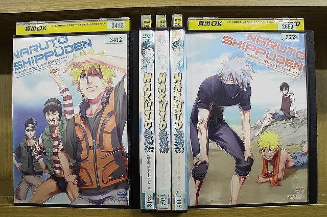 DVD NARUTO ナルト 疾風伝 船上のパラダイスライフ 全5巻 ※ケース無し