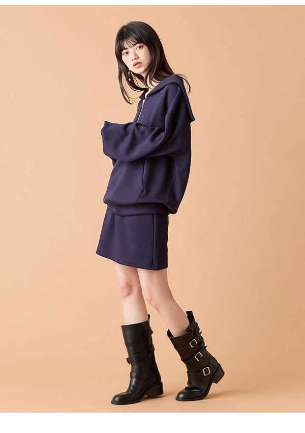 ANAYI/アナイ、ラメツィード、ノーカラー.スカートセットアップ