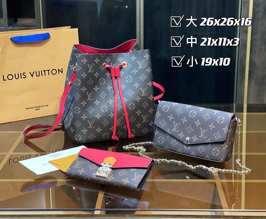 超美品 LOUIS VUITTON ルイヴィトン ショルダーバッグ ハンドバッグ  財布  3点セット