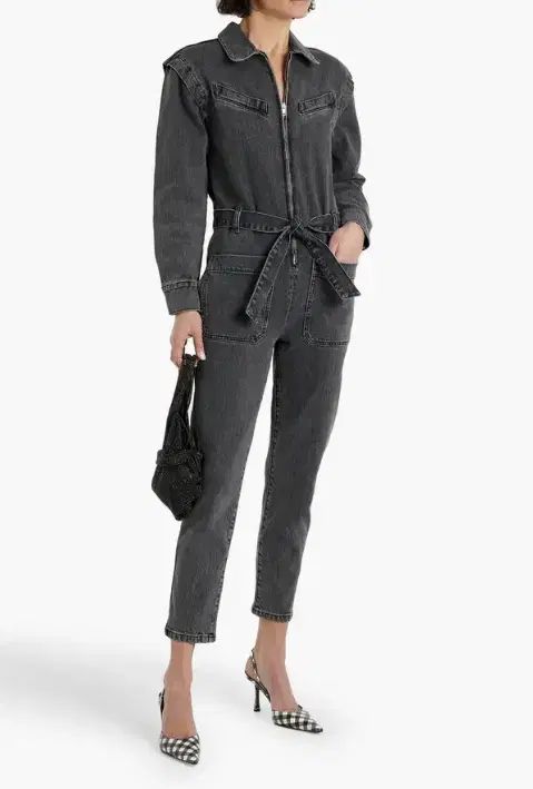 34 IRO IRO イロ FLORIES 19W デニム オールインワン オーバーオール