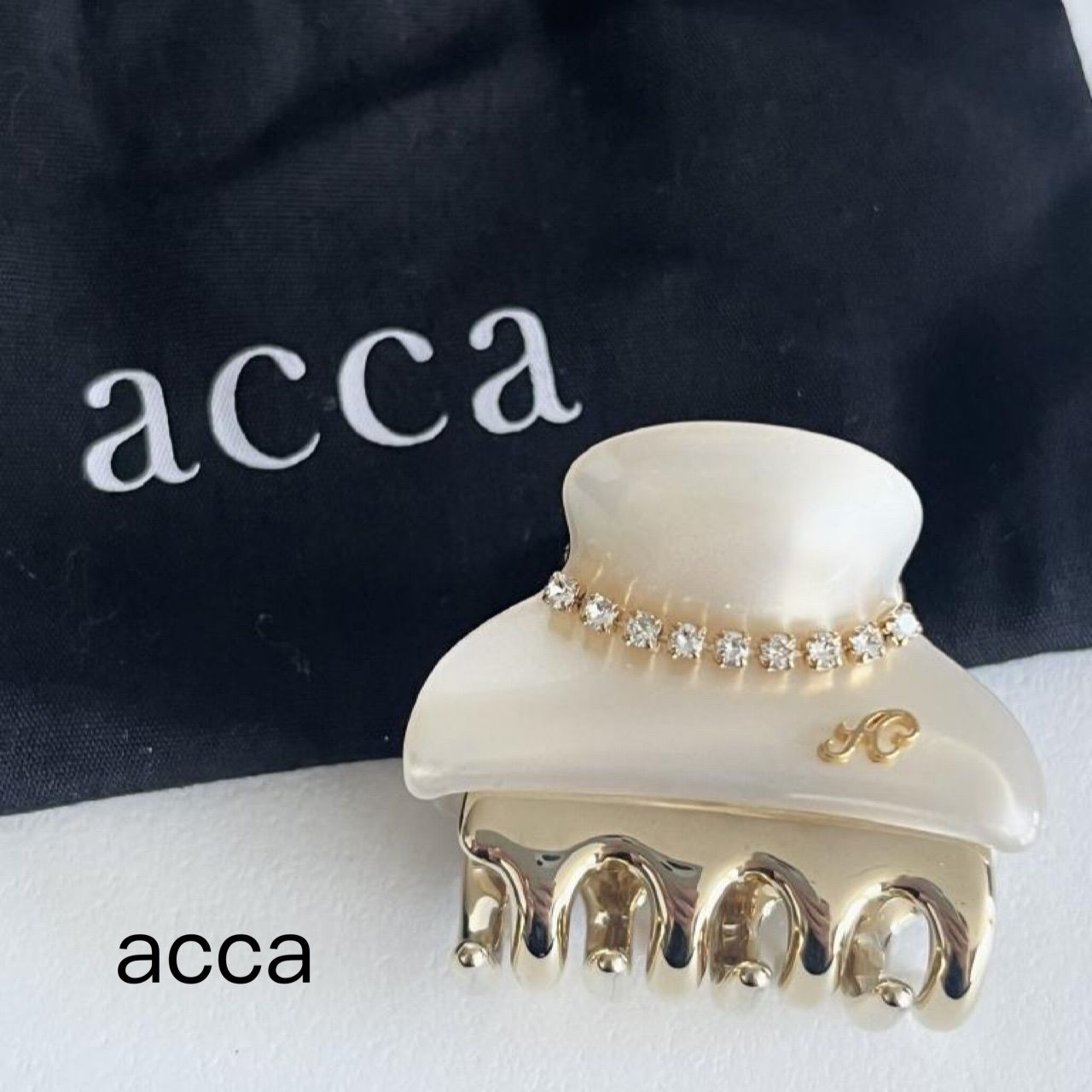 acca アッカ　ニューコラーナ　小クリップ　Sサイズ　キャメル ティアラクリップ Aサイズ / ACCA | ファッション通販 【公式