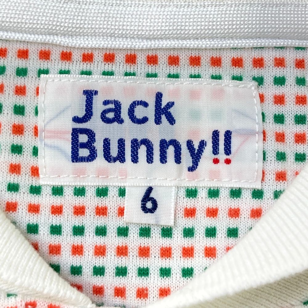 サイズ：6 JACK BUNNY ジャックバニー 半袖ポロシャツ チェック柄 